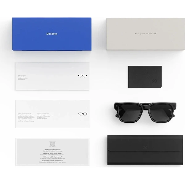 Meta Glasses Fury – Klasický čierny rám, šošovky s prechodom z čírej do sivej, štandardný a nastavit - AR okuliare - Obrázok d_d4f69f0907484d97ba79dcfadf87fd98