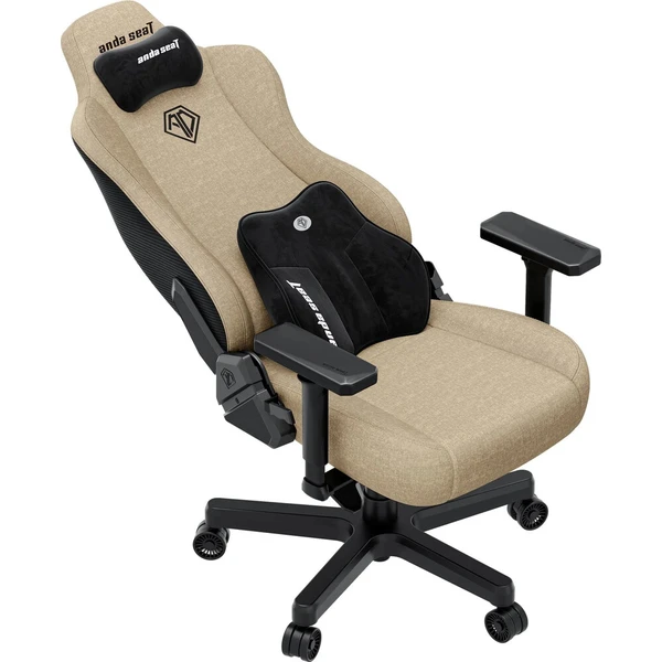 Anda Seat Kaiser 3E XL látkové herné kreslo tmavohnedá béžová - Stoličky - Obrázok d_d614be9e8ed74d49b9cf4ddd19cfaec5
