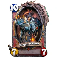 Soška Blizzard Hearthstone - Varian Wrynn umelecký rám - Sochy a sošky