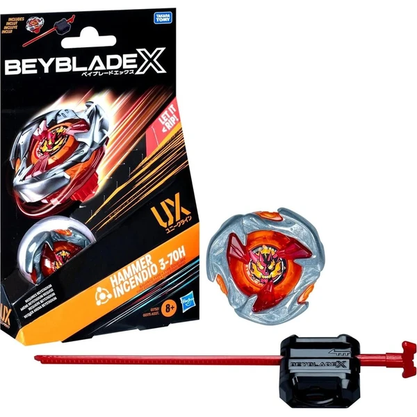 Beyblade X Hammer Incendio 3-70H UX Starter Pack Set - Hračky - Hlavný obrázok