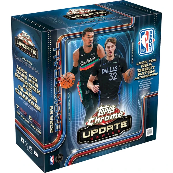 Basketbalové karty 2025-26 Topps Chrome Updates Basketball Mega Box - Basketbalové karty - Hlavný obrázok