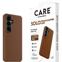 PanzerGlass® CARE SOLO Qi kryt z vegánskej kože Samsung Galaxy S26 hnedý - Puzdra