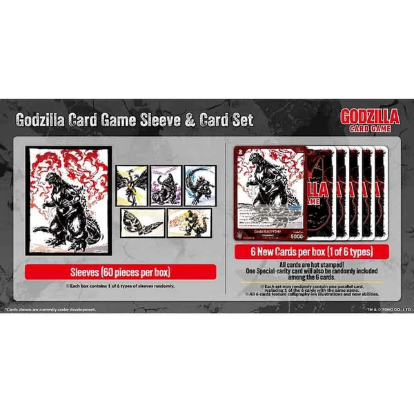 Godzilla Card Game Sleeve & Card Set Ink-Brushed Monster Rampage - EN - Zberateľské karty a nálepky - Obrázok d_d7b9fd37832b42659857bfef383b4197