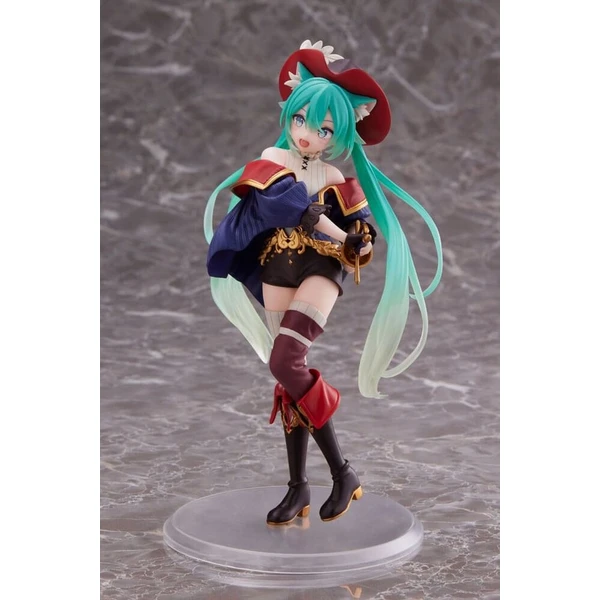 Figúrka Hatsune Miku PVC Soška Hatsune Miku Wonderland Mačiak v čižmách 18 cm (s bonusom) - Figúrky - Obrázok d_d7f2155e9c4a4daab13e2419f3cb243a