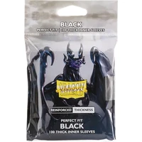 Dragon Shield Standard size Perfect fit - Inner Sleeves - Thick Inner Black (100 Sleeves) - Obaly na karty
