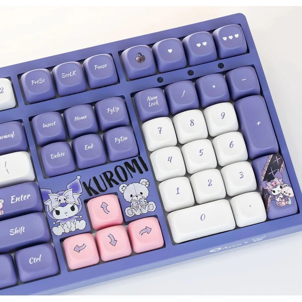 Akko x Kuromi 3108 V3 Akko Frost Pink (US) fialová - Klávesnice - Obrázok d_d8331535b6604f4d8aebaa0f7ffc55e8
