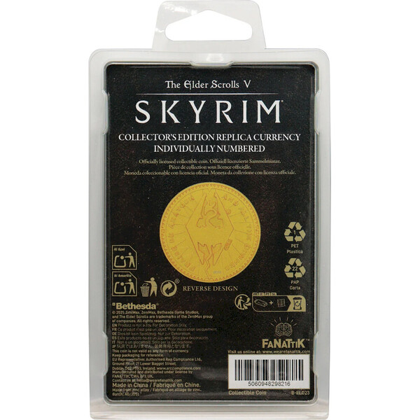 Zberateľská minca Fanattik The Elder Scrolls - Coin Septim Mity Gold Edition - Mince - Obrázok d_d8fd34ecce1c498cb5fae00e0188d59d