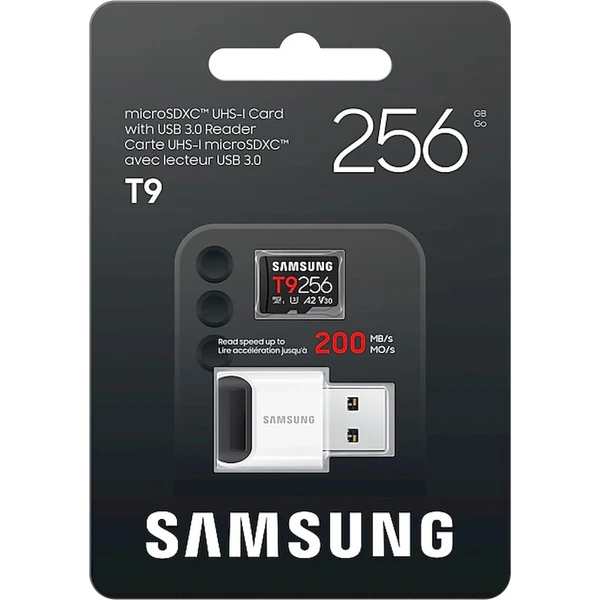 Samsung T9 microSDXC 256GB + USB adaptér - Pamäťové karty - Obrázok d_d927bad6ad6c48b9ab5a9cc56edb0095