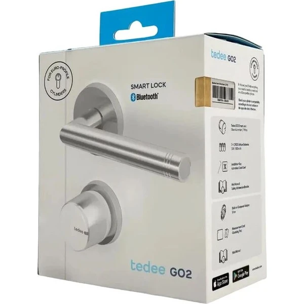 tedee GO2 chytrý zámok strieborný - Inteligentné zámky - Obrázok d_d96e707f872248fe8381b28aaa446db0