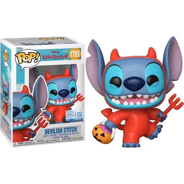 Funko POP! #1701  Disney: Lilo & Stitch - Stitch as Devil (Šance na chase) - Funko POP! - Hlavný obrázok