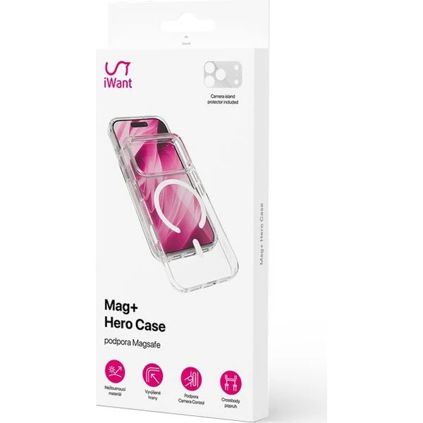 iWant Hero Mag+ kryt pre iPhone 17 Pro Max + ochrana na camera island číra - Puzdra - Obrázok d_dac73efed195470eb2ee114e2e1d6adb