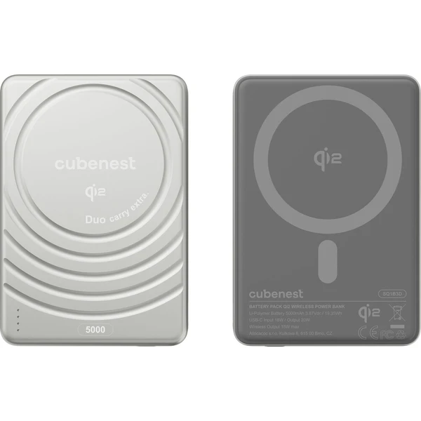 CubeNest SQ1B3D SlimDual Qi2/MagSafe powerbanka (5000 mAh) strieborná - Powerbanky - Obrázok d_db77aae2156a4417b70b3fdd42b05cf1