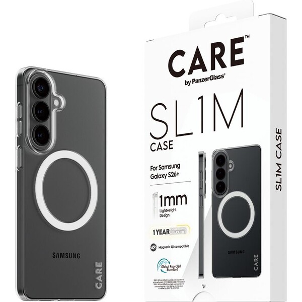 E-shop PanzerGlass® CARE SL1M Qi kryt Samsung Galaxy S26+ priehľadný
