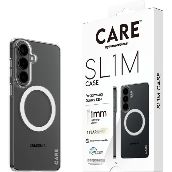 PanzerGlass® CARE SL1M Qi kryt Samsung Galaxy S26+ priehľadný - Puzdra - Hlavný obrázok