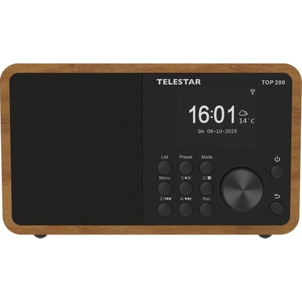 E-shop Telestar TOP 200 internetové/DAB+/FM/Wi-Fi/USB/BT rádio hnedé
