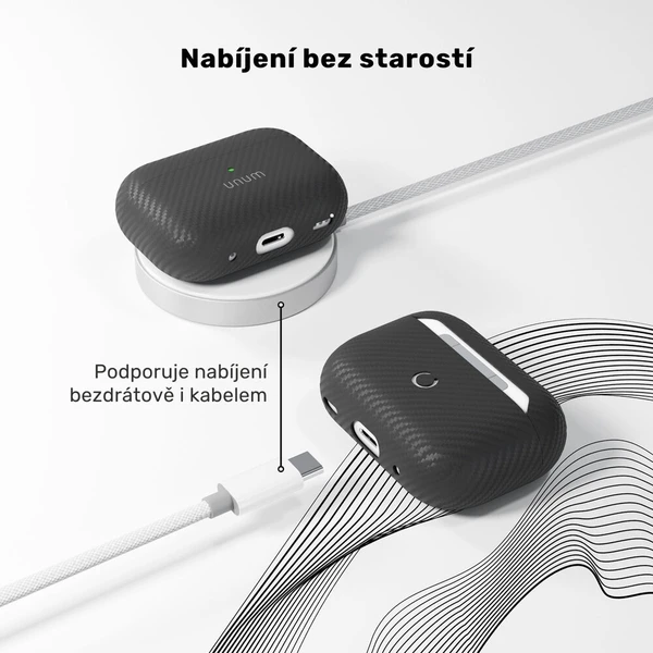 UNUM by Epico Aramid púzdro AirPods Pro 3 čierne - Puzdra - Obrázok d_db9a9b1eba774449bbdf0d95c1ef5629