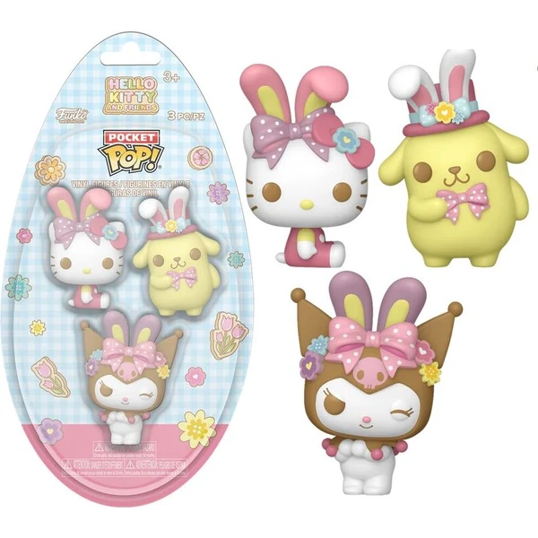 Funko Pocket POP! Egg: Hello Kitty & Priatelia - Veľkonočné králičie uši 3 balenie (3 figúrky) - Funko POP! - Hlavný obrázok