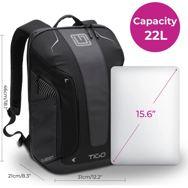TIGO Quest batoh 15,6" čierny - Batohy - Obrázok d_dc6f5bd264004c6788323208b675d2d9