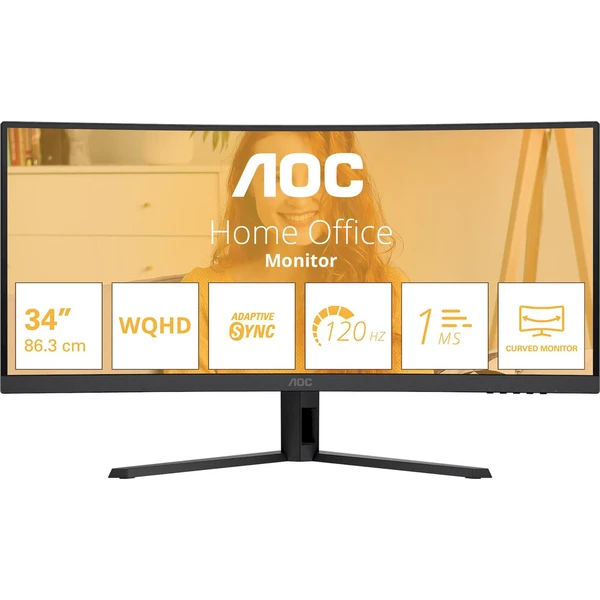Monitor AOC Basic-Line CU34B3E 34' - Monitory - Hlavný obrázok
