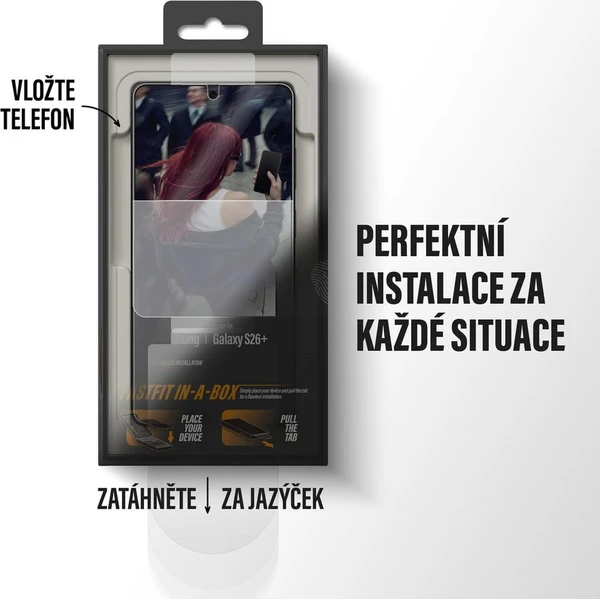 PanzerGlass® Privacy sklo s bezprašným aplikačným boxom Samsung Galaxy S26+ - Ochranné fólie a sklo - Obrázok d_dedc2151e2ff4be789cd78c6d433e879