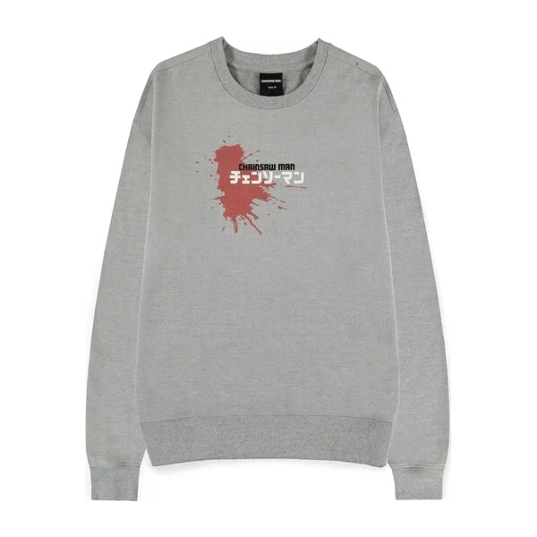 Mikina Difuzed Chainsaw Man – Power Grey Melange XXL - Mikiny a svetre - Hlavný obrázok