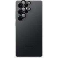 Spello hliníkové ochranné sklo na šošovky fotoaparátu pre Samsung Galaxy S26 Ultra čierne - Ochranné fólie a sklo