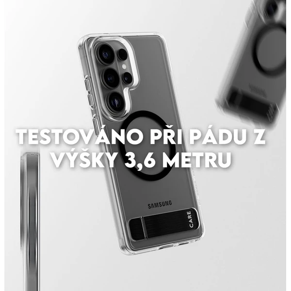 PanzerGlass® CARE Kickstand Qi kryt Samsung Galaxy S26 Ultra priehľadný/čierny - Puzdra - Obrázok d_e07ce8f7530c405988ff96310665e997