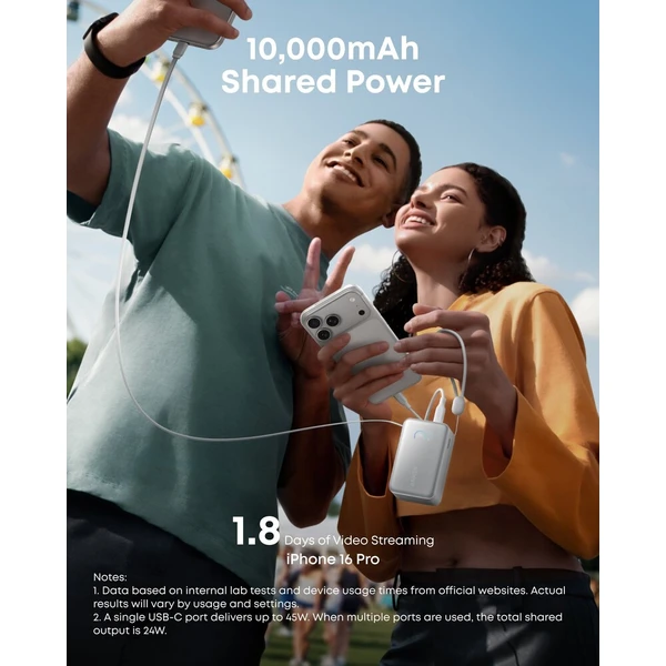 Anker Nano MagSafe powerbanka (10000mAh) 45W biela - Powerbanky - Obrázok d_e0cea820bbac49a3ab6867fd5ae03561