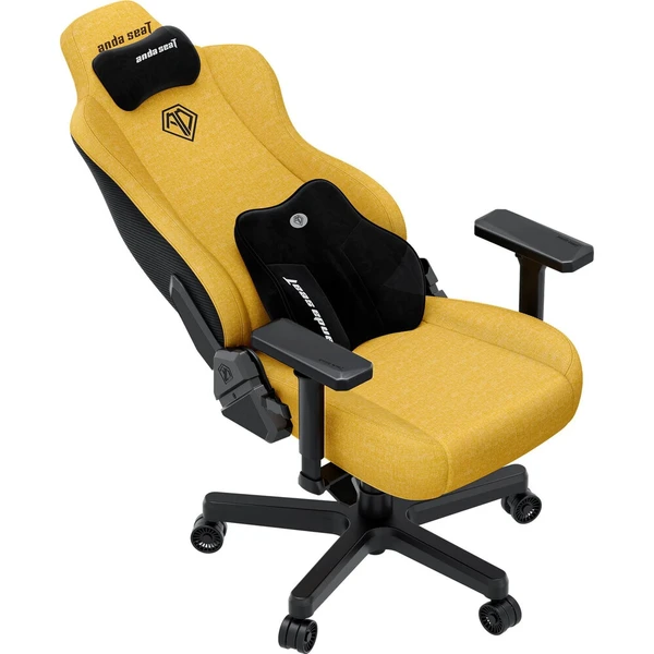 Anda Seat Kaiser 3E XL textilná herná stolička jasne žltá - Stoličky - Obrázok d_e16b9f8da8c04dfd93b033260ad52d40