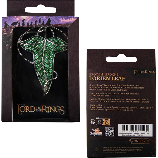 Brož Lord of the Rings - Lorien Leaf - Prívesky a náhrdelníky - Obrázok d_e2bc7993ac5848c99ad36fac1b708ea8