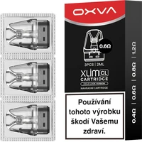 OXVA Xlim CL/V3 Pod Top Fill cartridge 0,6ohm 2ml 3 balenie - Cartridge pre elektronické cigarety