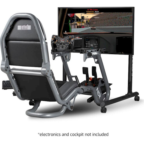 Next Level Racing Round Tube Freestanding Single Monitor Stand, samostatný stojan pro 1 monitor - Diely kokpitu - Obrázok d_e382a48354d4467190c0655e602a054d