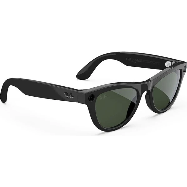 Meta RAY-BAN Skyler Gen2 (Štandardné) inteligentné lesklé okuliare (zatemňovacie - číre/zelené) čier - AR okuliare - Obrázok d_e3b2dedc762e4be282801820547a0779
