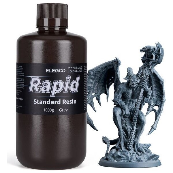 E-shop ELEGOO Rapid Standard Resin 1 kg šedá