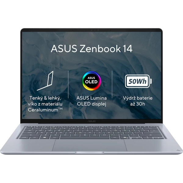 ASUS Zenbook 14 (UX3480QA-OLED077W) modrý - Notebooky - Hlavný obrázok