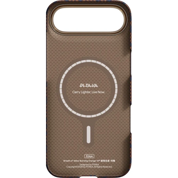 Pitaka Edge Case Breath of Veins, Burning Orange - iPhone Air - Puzdra - Obrázok d_e4758314b9fe4c12ae969704e394af6b