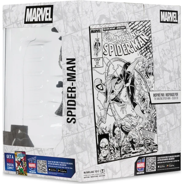 Figúrka McFarlane Marvel - Spider-Man (Line Art) (Amazing Spider-Man #318) 17 cm - Figúrky - Obrázok d_e5b3a4ae8f5e46b8b0b7c6630f1afe17