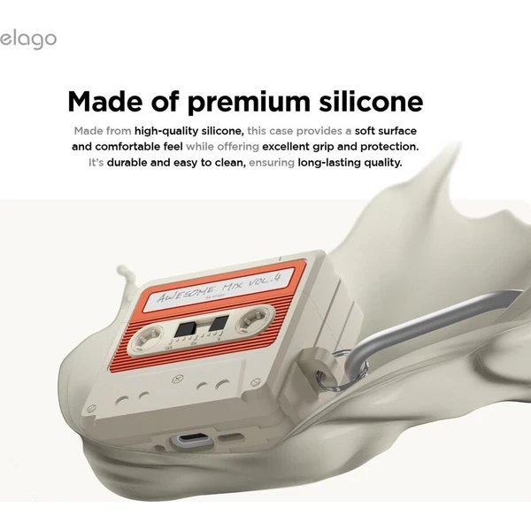 ELAGO Cassette TAPE púzdro Airpods 4 béžové - Puzdra - Obrázok d_e5c9718ea6d241c6bcb5be47c694be9a