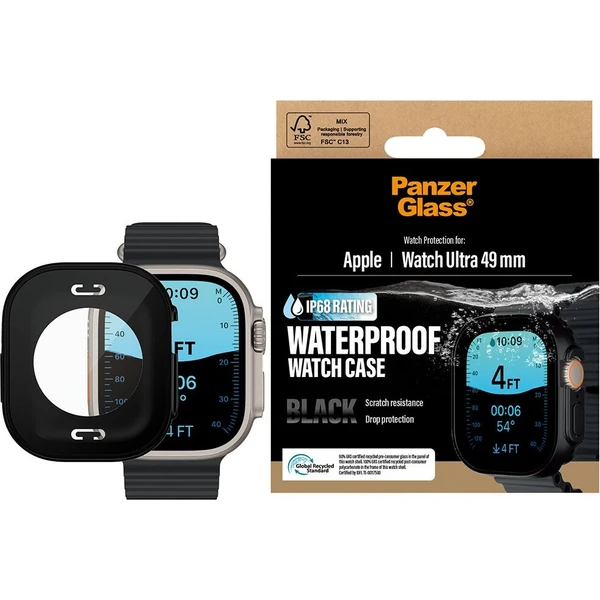 PanzerGlass Waterproof kryt s ochranným sklem Apple Watch Ultra černý - Puzdra - Obrázok d_e5e3ff7b2550488b9d1b11675f88e4a4