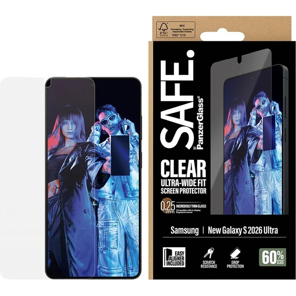 PanzerGlass® SAFE sklo s inštalačným rámčekom Samsung Galaxy S26 Ultra - Ochranné fólie a sklo - Obrázok d_e67f32c197764af49b813ef9029aea3d
