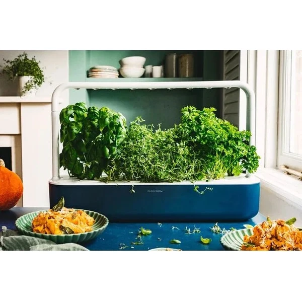 Click and Grow Smart Garden 9 šikovný kvetináč + 9ks kapsúl so semienkami tmavomodrý - Kvetináče - Obrázok d_e6bbd417f1764a86b980b17fc8d1f088