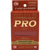 KMC Standard Sleeves - Hyper MAT PRO Red (100 obalov) - Obaly na karty