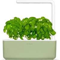 Click and Grow Smart Garden 3 šikovný kvetináč + 3ks kapsúl so semienkami bazalky šalviovo zelený - Kvetináče