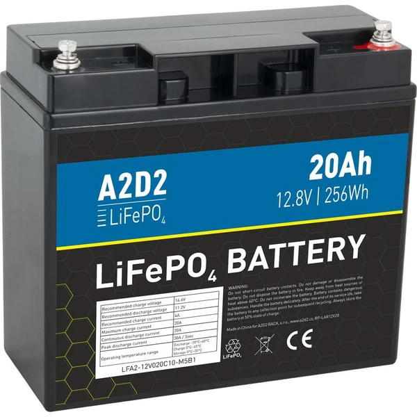 Avacom A2D2 baterie LiFePO4 12,8V 20Ah M5 - Batérie - Hlavný obrázok