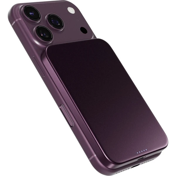 iWant by Epico UltraPack Qi2 5000mAh Mag+ tenká hliníková bezdrátová powerbanka EM51 - tmavě fialová - Powerbanky - Hlavný obrázok