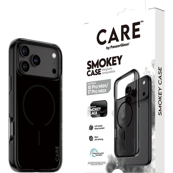 PanzerGlass CARE Smokey MagSafe kryt Apple iPhone 18 Pro Max/17 Pro Max kouřový/černý - Puzdra - Hlavný obrázok