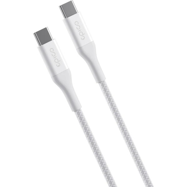 Epico UltraLink USB-C na USB-C 240W 1,2 m kábel biely - Káble a redukcie - Hlavný obrázok