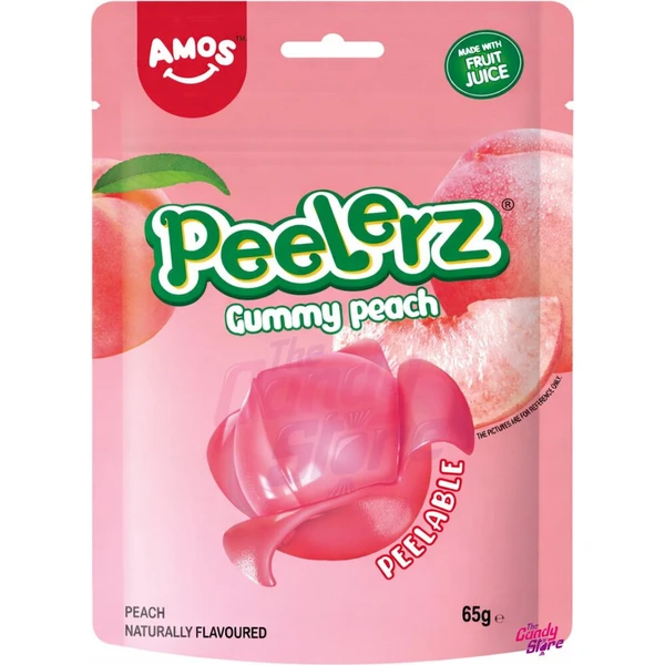 Želé cukríky Amos Peelerz - Broskyňa 65 g - Cukrovinky - Hlavný obrázok