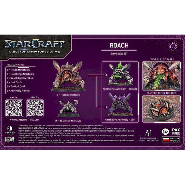 StarCraft The Miniatures Game - Roach - Zerg - Expansion Set - EN - Stolové hry - Obrázok d_e92c5242532b4820aa18ff3e75551c67