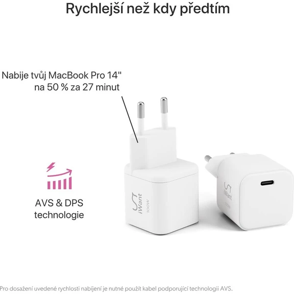 iWant UltraBoost Micro AVS GaN 100W nabíjačka biela - Nabíjačky - Obrázok d_e994c8983fab4173b8e387d90e0759f6